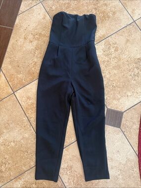 NWOT- Express Strapless Black Jumpsuit